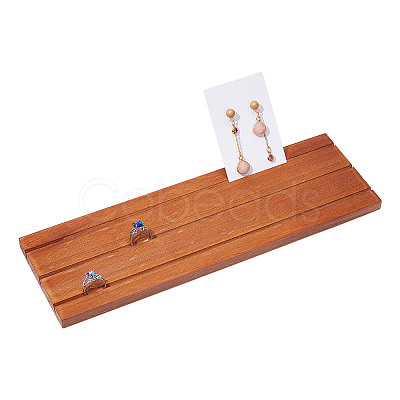 Wood Earring Display Card Holders ODIS-WH0070-09B-1