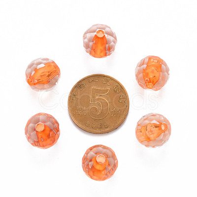 Transparent Acrylic Beads TACR-S154-10A-84-1