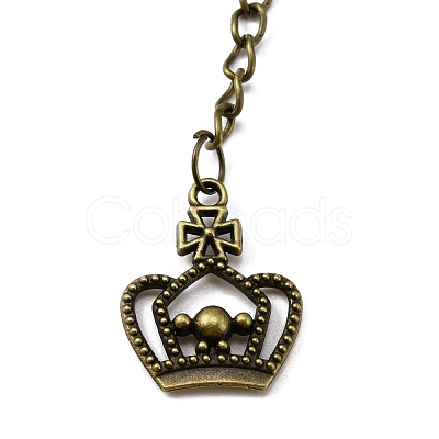 Tibetan Style Alloy Keychains KEYC-WH0025-026-1