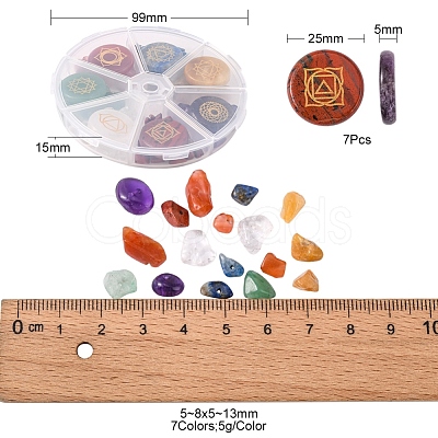 DIY Chakra Gemstone Jewelry Making Finding Kit DIY-YW0005-99-1