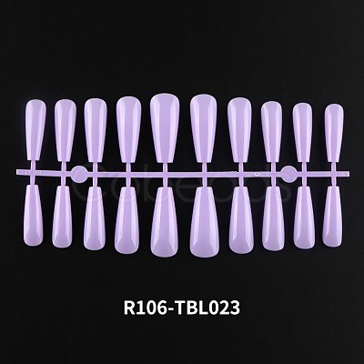 Solid Color Plastic Seamless Toe False Nail MRMJ-R106-TBL023-1