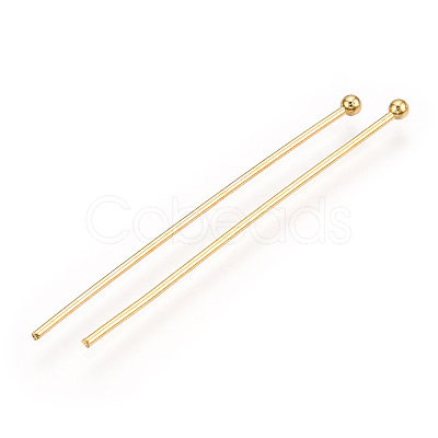 Brass Ball Head Pins KK-G331-10-0.8x40-1