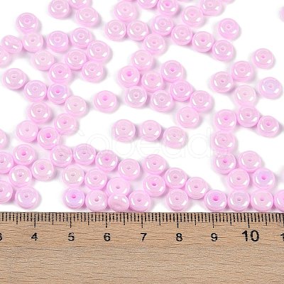 Opaque Colours Luster Glass Seed Beads SEED-P008-01C-12-1