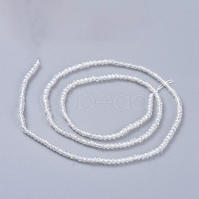 Electroplate Glass Beads Strands EGLA-F149-AB-01-1