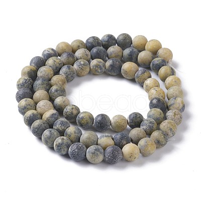 Natural Yellow Turquoise(Jasper) Beads Strands G-H245-02B-1