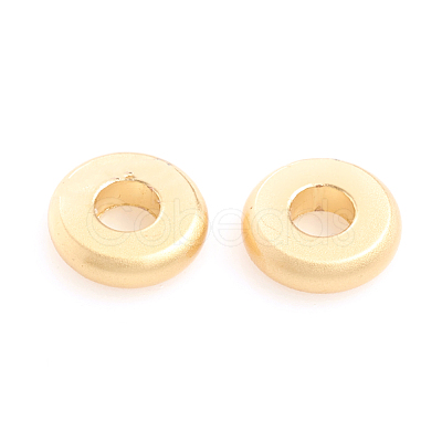 Matte Style Rack Plating Brass Spacer Beads KK-L155-14MG-1