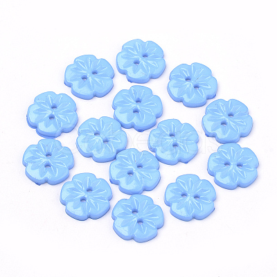 2-Hole Acrylic Buttons X-BUTT-Q037-08E-1