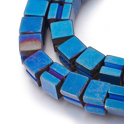 Electroplated Non-magnetic Synthetic Hematite Beads Strands G-P392-W02-1