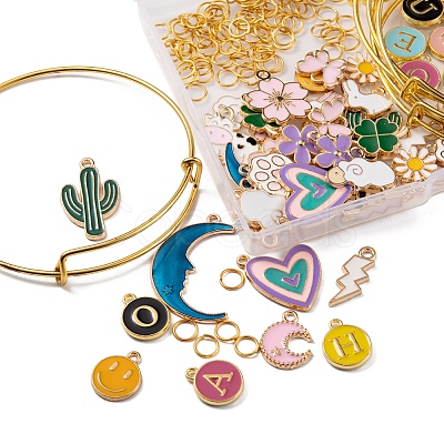 DIY Cute Charm Bangle Making Kit DIY-FS0003-60-1