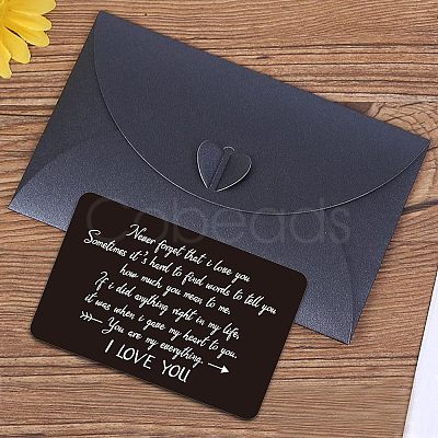 Fingerinspire Stainless Steel Blank Thermal Transfer Cards and Paper Envelopes DIY-FG0001-74E-1