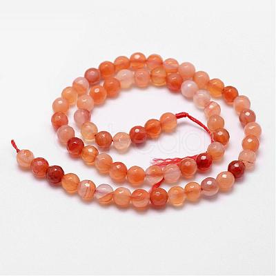 Natural Carnelian Beads Strands G-D840-34-6mm-1