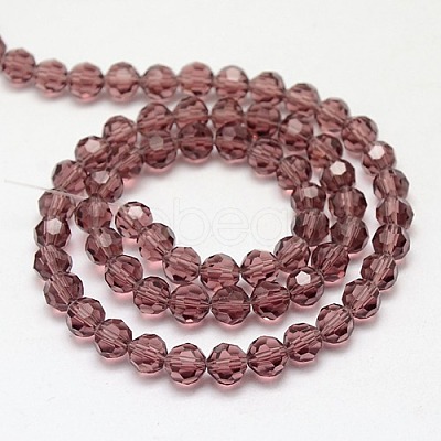 Glass Beads Strands EGLA-J042-8mm-06-1