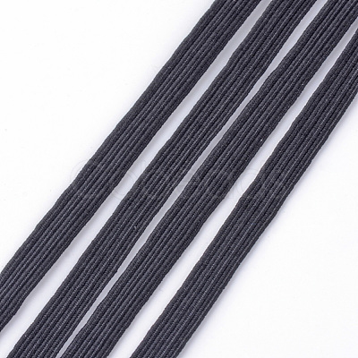 1/4 inch Flat Braided Elastic Rope Cord EC-R030-5mm-02-1