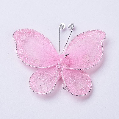 Polyester Butterfly Decoration DIY-WH0018-03A-1