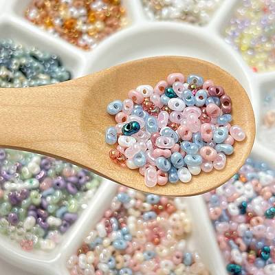 Transparent Glass Seed Beads FIND-U017-18J-1