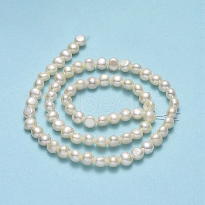 Natural Cultured Freshwater Pearl Beads Strands PEAR-A005-07A-01-1