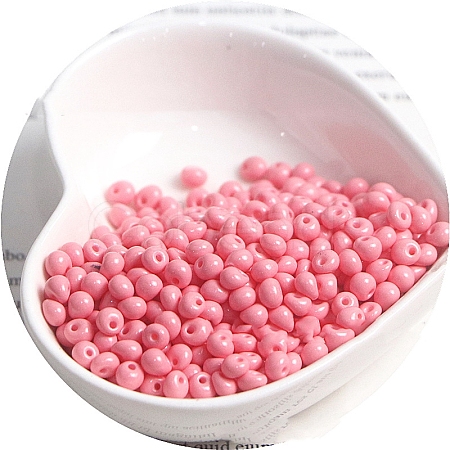 Macaron Baking Paint Glass Seed Beads PW-WGB8861-18-1