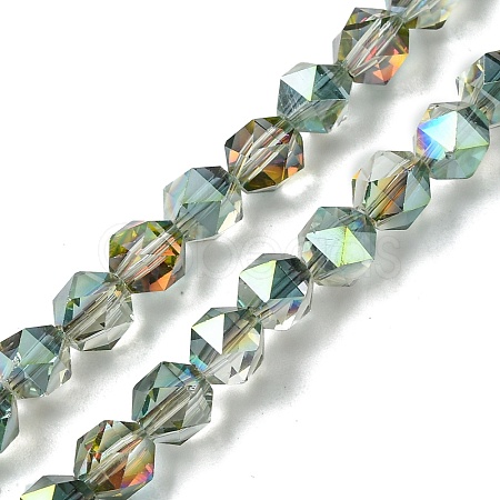 Electroplate Glass Beads Strands EGLA-K061-07A-HR02-1