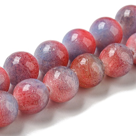Dyed Natural Jade Beads Strands G-F764-02D-1