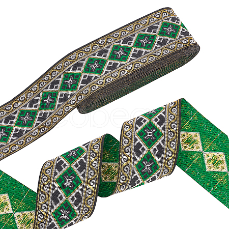 Ethnic Style Polyester Ribbon OCOR-WH0046-21B-1