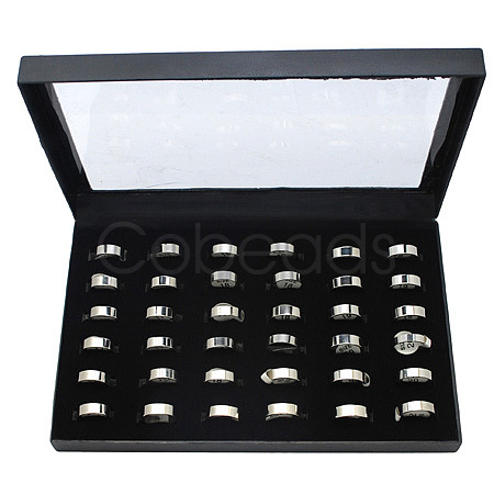 Great Valentine Gifts 201 Stainless Steel Rings X-STAS-R022-1