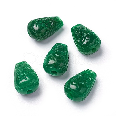 Natural Myanmar Jade/Burmese Jade Beads G-L495-10-1