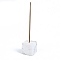 Natural Howlite Incense Burners Holder, Aromatherapy Furnace Home Decor, Cube, 15~25mm