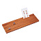 Wood Earring Display Card Holders, Jewelry Display Stand for Earring Display Cards, Postcards, Rectangle, Sienna, 30x9.5x1.1cm, Groove: 3mm