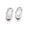 Tarnish Resistant 304 Stainless Steel Lobster Claw Clasps, Stainless Steel Color, 18x8.5x3.5mm, Hole: 1.5mm