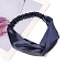 Satin Cloth HairBands, Soft Thick Head Wrap, Marine Blue, 180x160mm