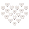 DICOSMETIC 120Pcs 304 Stainless Steel Beads, Heart, Stainless Steel Color, 6x6x1mm, Hole: 1mm