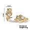 Shiny Copper Earrings with Zircon Stones, Fashionable and Elegant Stud Earrings for Women, Owl, Golden, 23x12mm