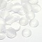 Cat Eye Cabochons, Half Round, White, 5x2mm