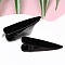 Macaron Color Alloy Alligator Hair Clips, Hair Accessories for Girls Women, Teardrop, Black, 40x14mm