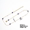 Evil Eye Brass Link Chain Necklaces Hip-hop Rock Fashion Necklace, Blue, 15.75 inch(40cm)