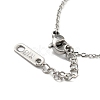 304 Stainless Steel Interlocking Rings Charm Bracelet for Women BJEW-G640-04P-3