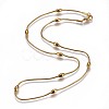304 Stainless Steel Herringbone Chain Necklaces NJEW-F261-19G-1