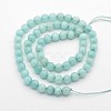 Dyed Faceted Round Natural Amazonite Beads Strands G-E302-095-6mm-2