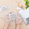 3D Flower Organgza Polyester Embroidery Ornament Accessories PATC-WH0008-03A-3