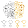 Unicraftale 80Pcs 8 Styles 201 Stainless Steel Connector Charms STAS-UN0041-01-1