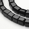 4~5mm Cube  Black Glass Beads Strands X-GS4mm-C27-2