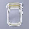 Reusable Mason Jar Shape Zipper Sealed Bags OPP-Z001-02-A-1