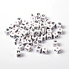 Acrylic Horizontal Hole Letter Beads PL37C9447-1