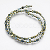 Electroplate Non-magnetic Synthetic Hematite Beads Strands X-G-I200-06F-2