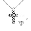 Enamel Cross Urn Ashes Necklace BOTT-PW0011-01C-1
