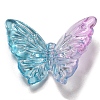 Two Tone Transparent Acrylic Beads OACR-E041-06C-1