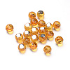 Faceted Round Glass Cabochons X-GGLA-L008B-04-2