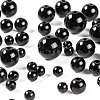 340Pcs 4 Sizes Synthetic Black Stone Beads Strands G-LS0001-10-4