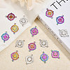 CHGCRAFT 32Pcs 2 Colors 201 Stainless Steel Connector Charms FIND-CA0007-68-4