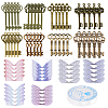 SUNNYCLUE Skeleton Key & Wing Charm Bracelet DIY Making Kit DIY-SC0017-45-1